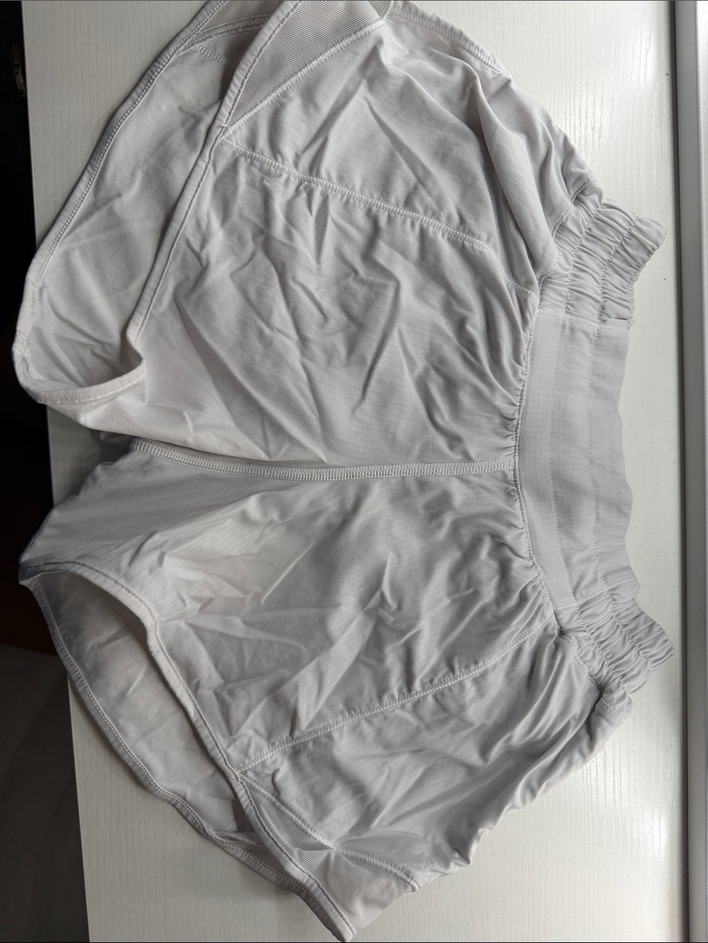lululemon athletica Women's White Athletic Running Shorts